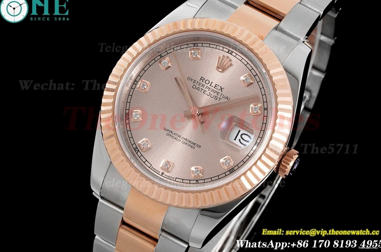 Datejust VR3235 Dia 904L SS RG 41mm 126331 King Rose Oyster 0519